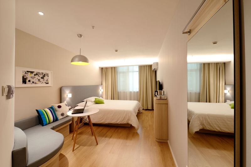 Clean modern hotel room
